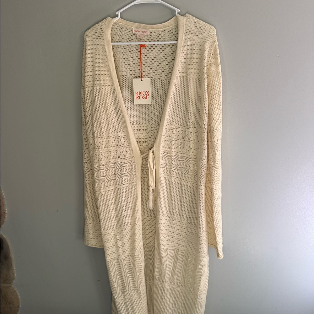 Knox Rose Cream Textured Sweater